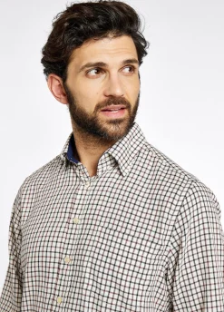 Connell Tattersall Check Shirt - Ox Blood