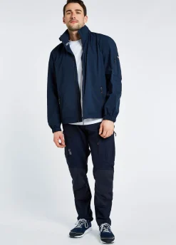 Croatia Men's Fleece-lined Crew Jacket - Navy