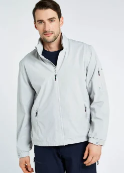Croatia Men's Fleece-lined Crew Jacket - Platinum