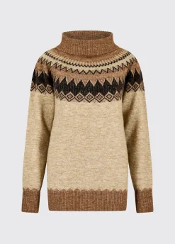 Devlin Women's Fair Isle pattern sweater - Oat Multi