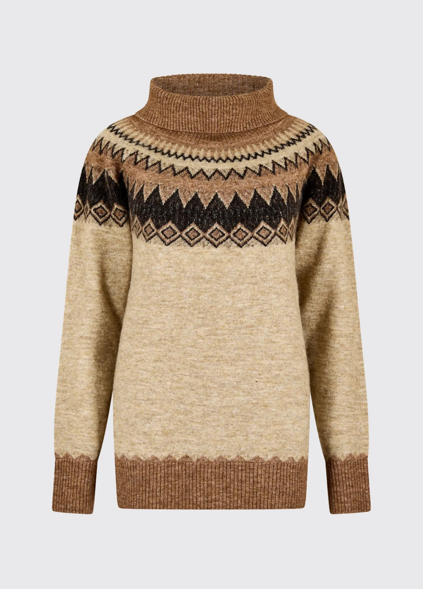 Devlin Women's Fair Isle pattern sweater - Oat Multi