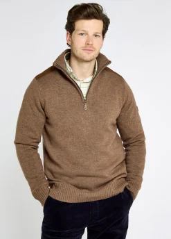 Doherty Men’s zip neck sweater - Elk