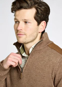 Doherty Men’s zip neck sweater - Elk