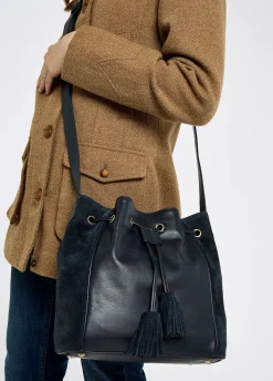 Doonbeg Cross-body bucket bag - Navy