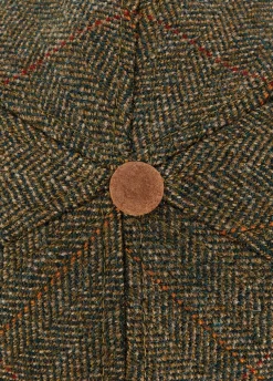 Dowd Mens Tweed Cap - Cedar