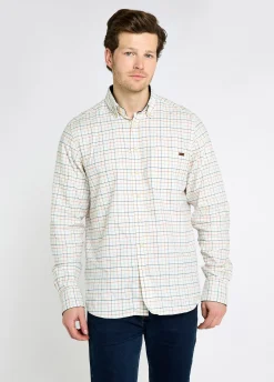 Drumcar Men’s tattersall check shirt - Indigo