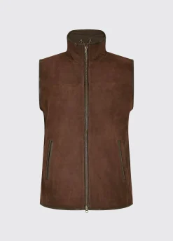 Dunhill Leather Gilet - Walnut