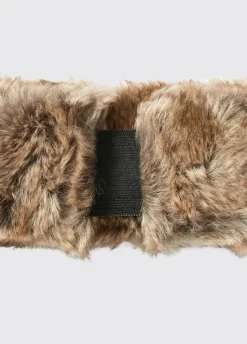 Faux Ladies Fur Headband - Chinchilla
