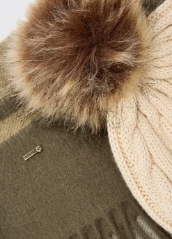 Foley Matching hat and scarf gift set - Dusky Green