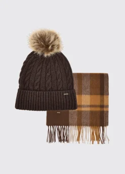 Foley Matching hat and scarf gift set - Elk