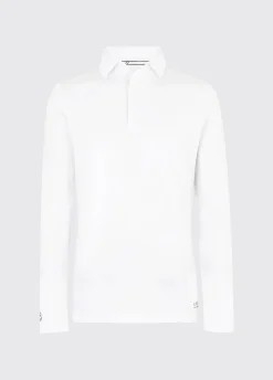 Freshford Mens Long-sleeved Polo - White