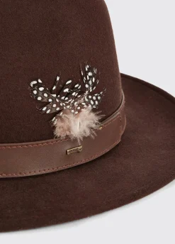 Gallagher Ladies Felt Hat - Bourbon