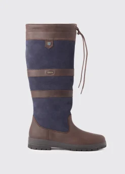 Galway Mens Country Boot - Navy/Brown