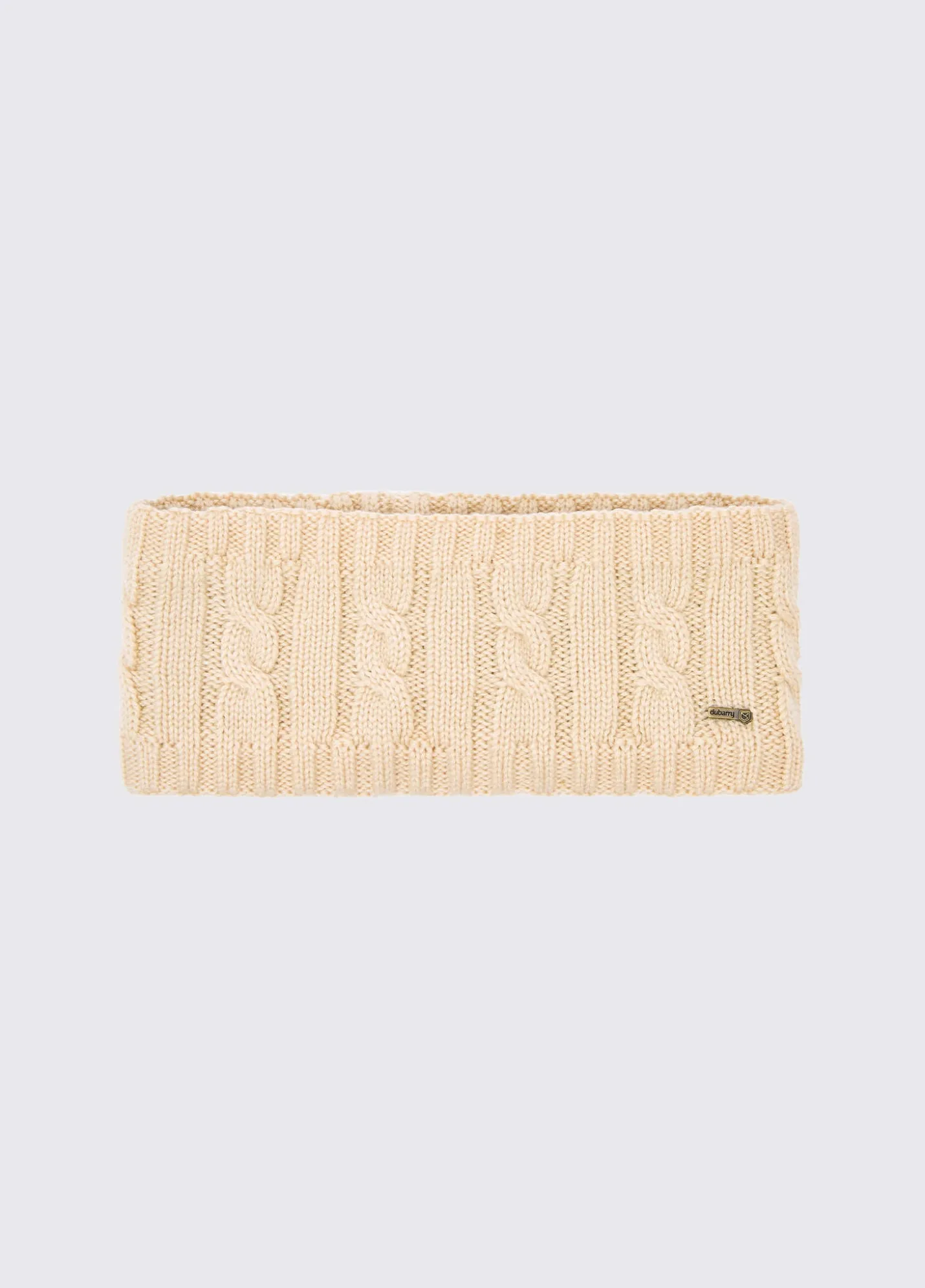 Gleeson Cable knit headband- Chalk