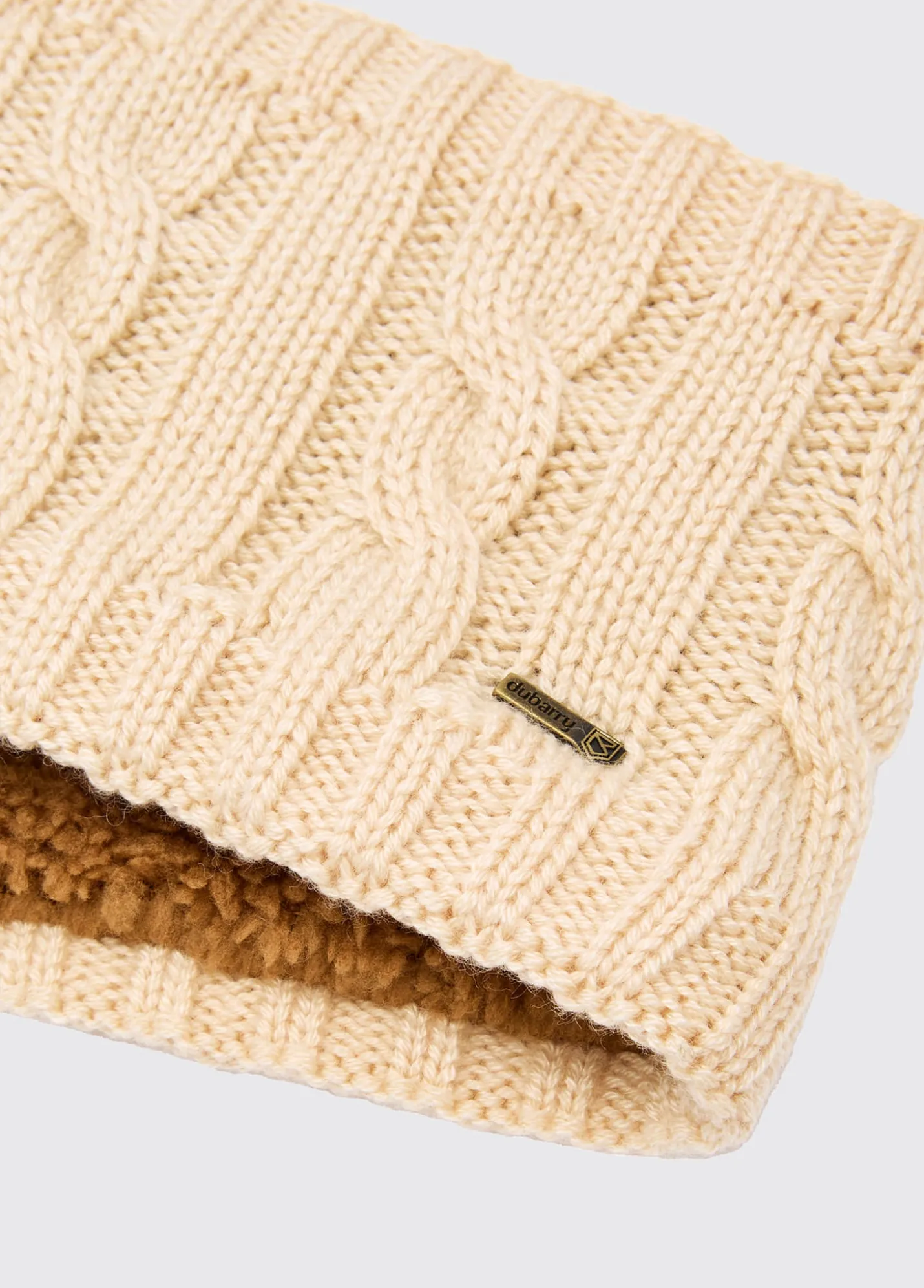 Gleeson Cable knit headband- Chalk