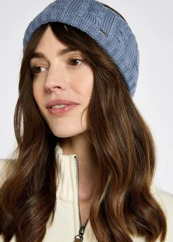 Gleeson Cable knit headband - Indigo