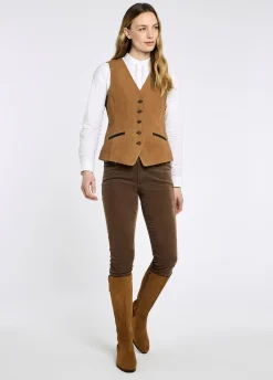 Greville Ladies Tailored Waistcoat - Tan