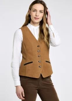 Greville Ladies Tailored Waistcoat - Tan