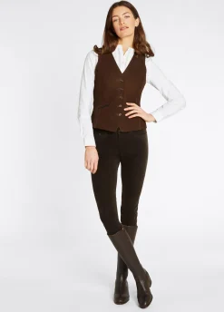Greville Ladies Tailored Waistcoat - Walnut