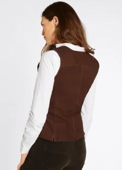 Greville Ladies Tailored Waistcoat - Walnut