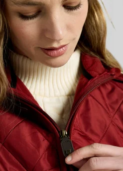 Heywood Women's Quilted Gilet - Red Pepper
