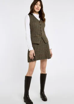 Hornbeam Women's pleated tweed skirt - Kelty Glen