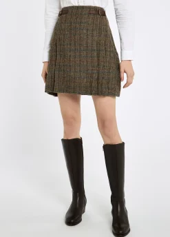 Hornbeam Women's pleated tweed skirt - Kelty Glen