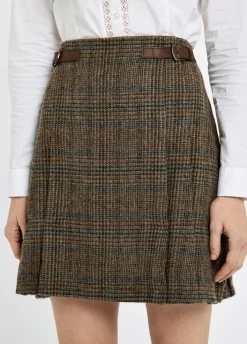 Hornbeam Women's pleated tweed skirt - Kelty Glen