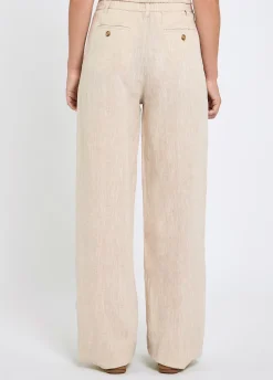 Kelby Women’s Linen Trousers - Oatmeal