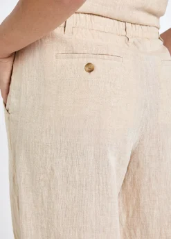 Kelby Women’s Linen Trousers - Oatmeal