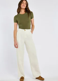 Kelby Women’s Linen Trousers - White
