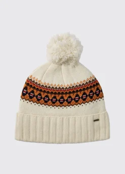 Kilcormac Ladies Knitted Hat - Chalk
