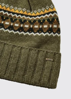 Kilcormac Ladies Knitted Hat - Dusky Green