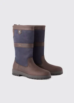 Kildare Ladies Country Boot - Navy/Brown