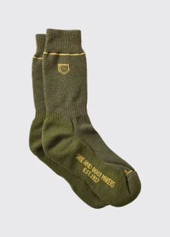 Kilkee Mens Socks - Olive