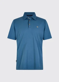 Kilmurray Men’s Three-Button Polo - Indigo