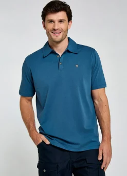 Kilmurray Men’s Three-Button Polo - Indigo