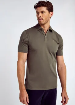 Kilmurray Men’s Three-Button Polo - Kelp