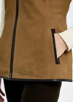 Kingston Leather Gilet - Tan