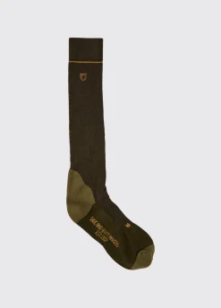 Lambeg Mens Long PrimaLoft® Sock - Olive