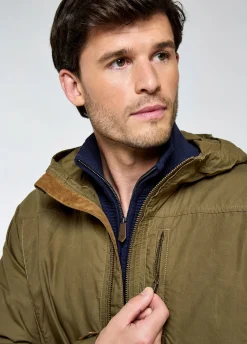 Larkfield Men's Wax Cotton Jacket - Dusky Green