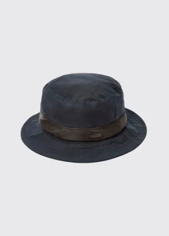 Macreddin Wax bucket hat - Navy
