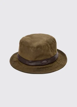 Macreddin Wax bucket hat - Olive
