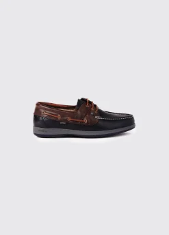 Mariner Moccasin - Navy/Brown