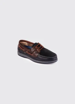 Mariner Moccasin - Navy/Brown