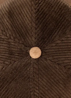 Marino Corduroy baseball cap - Walnut