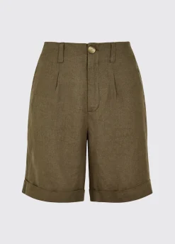 Maryland Women’s Linen Shorts - Khaki