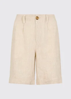 Maryland Women’s Linen Shorts - Oatmeal
