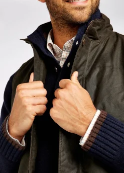 Mayfly Wax Gilet - Olive