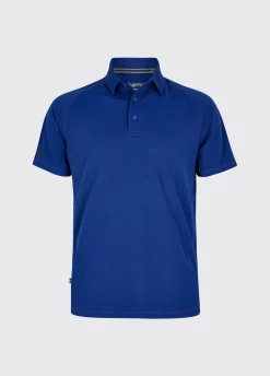 Menton Men's Technical Polo - Ultramarine